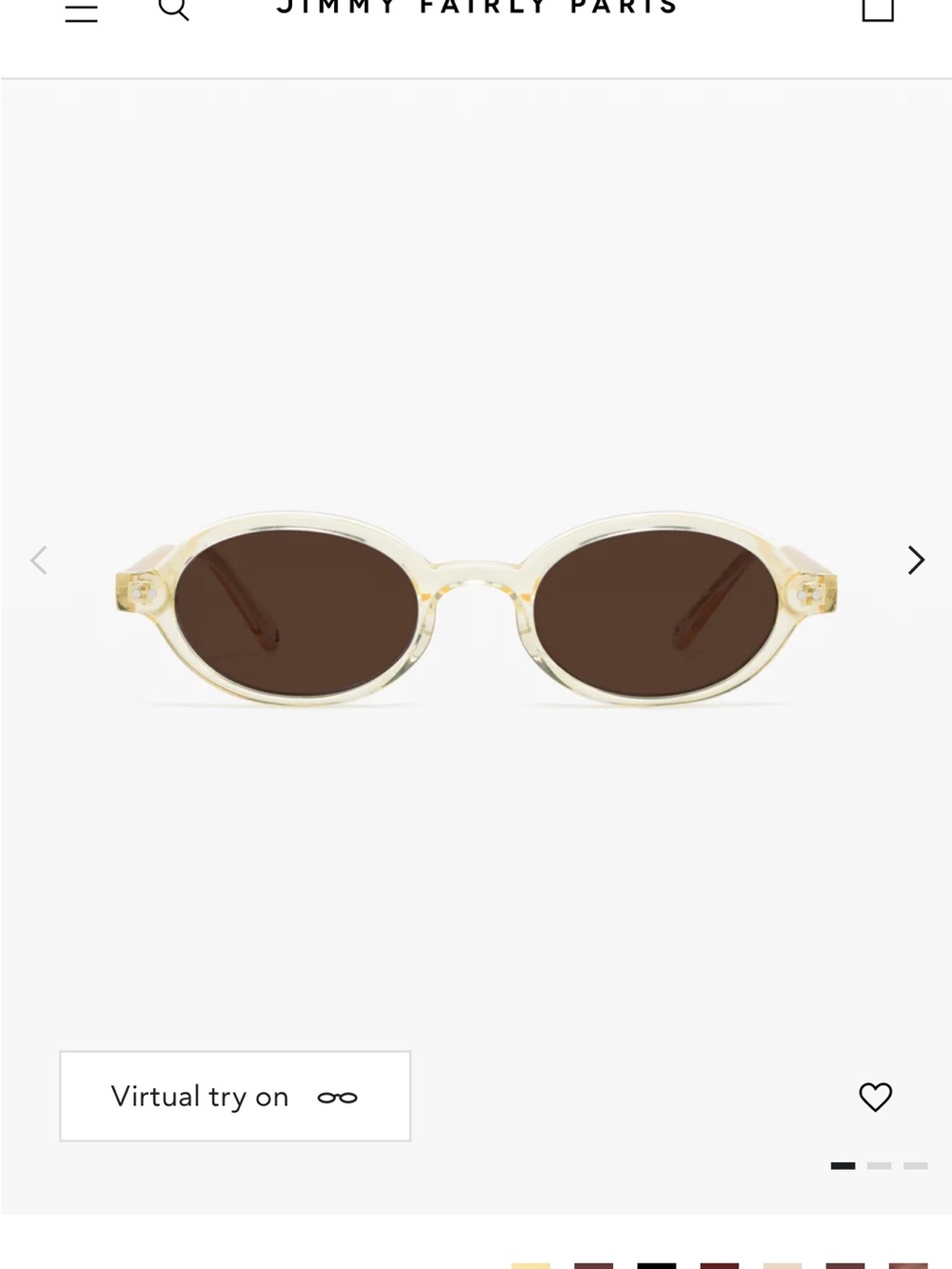 Jimmy Fairly Elvie Sunglasses with Yellow Frames